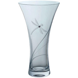 Dartington Crystal Dragonfly Vase, Large